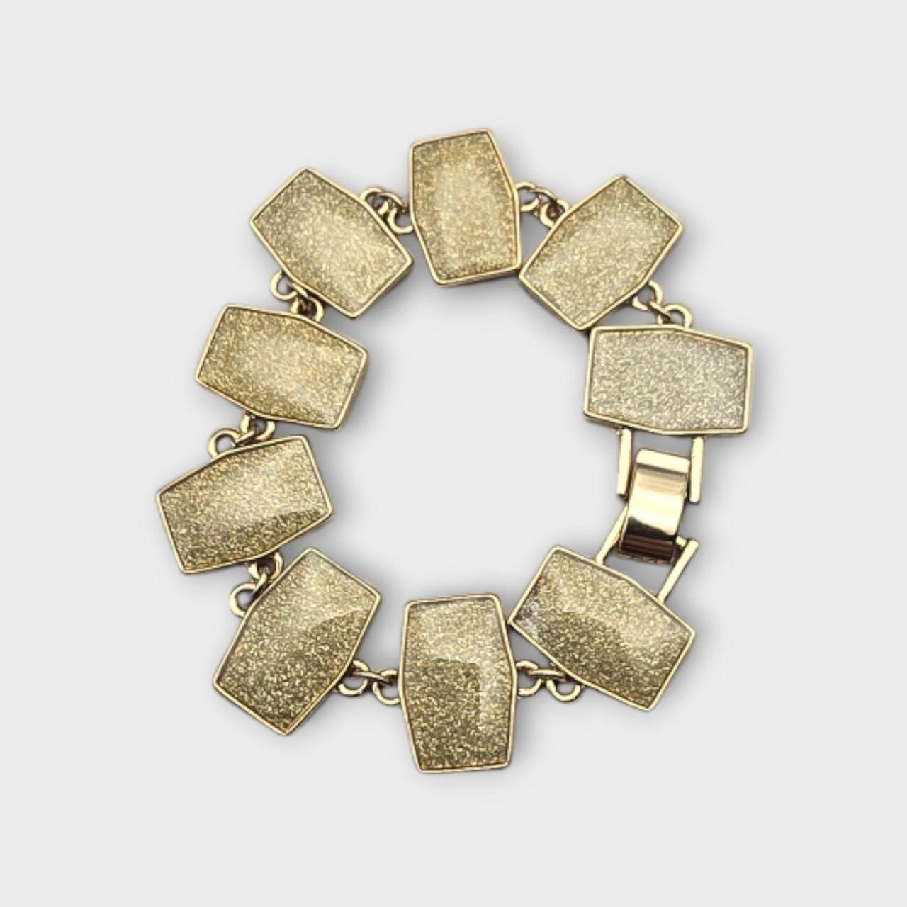 Source Unknown Women's Bracelet - Gold – Textured… - image 3