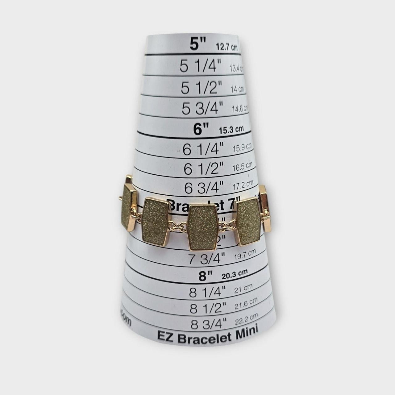 Source Unknown Women's Bracelet - Gold – Textured… - image 7