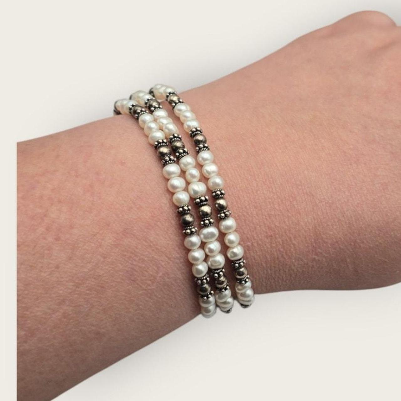 Source Unknown Women's Bracelet - Black/White – E… - image 1