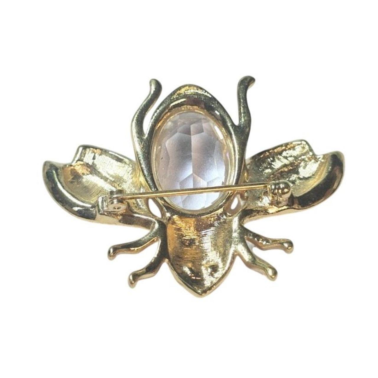 Source Unknown Women's Brooch - Gold – Crystal Be… - image 4