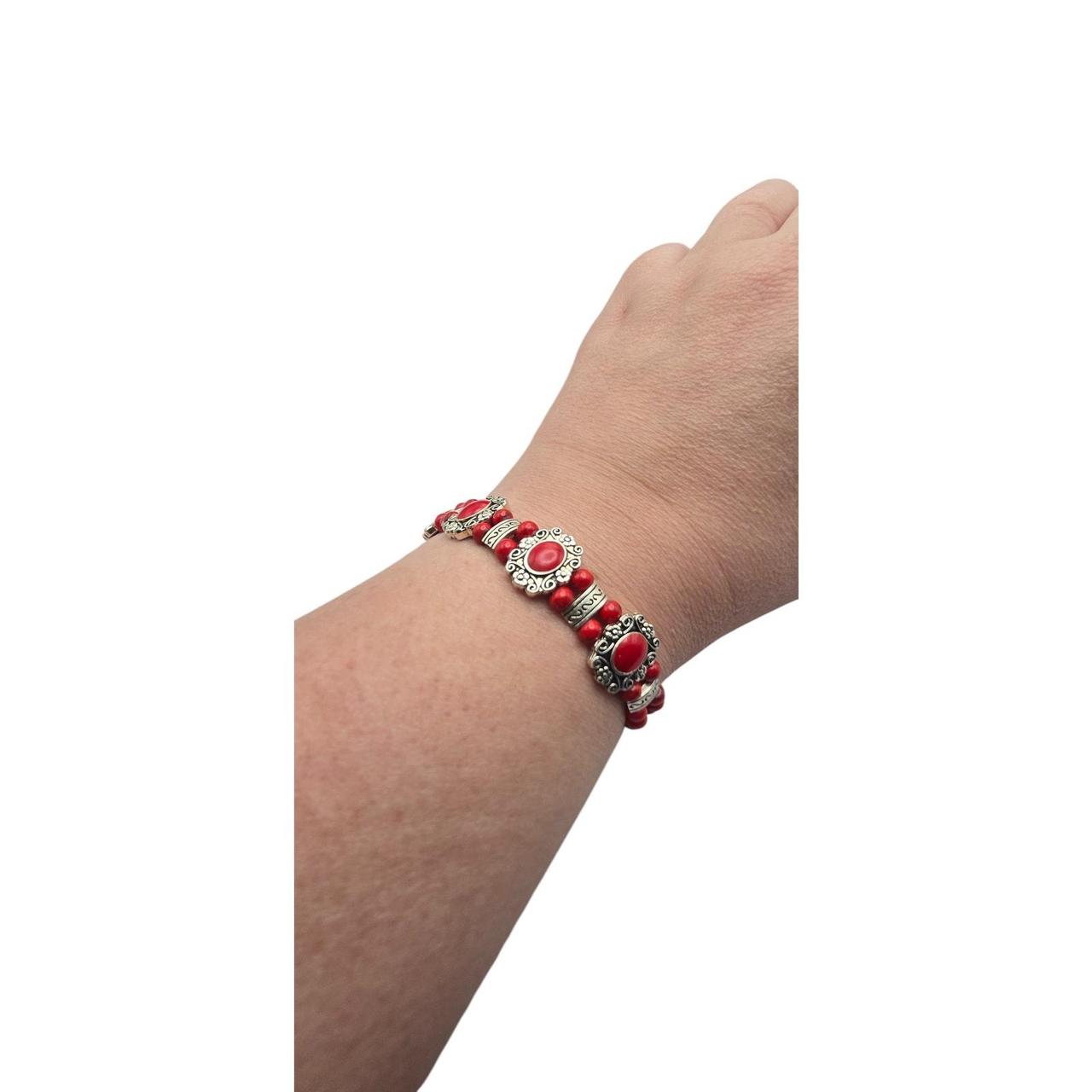 Source Unknown Women's Bracelet - Red – Boho Sout… - image 3