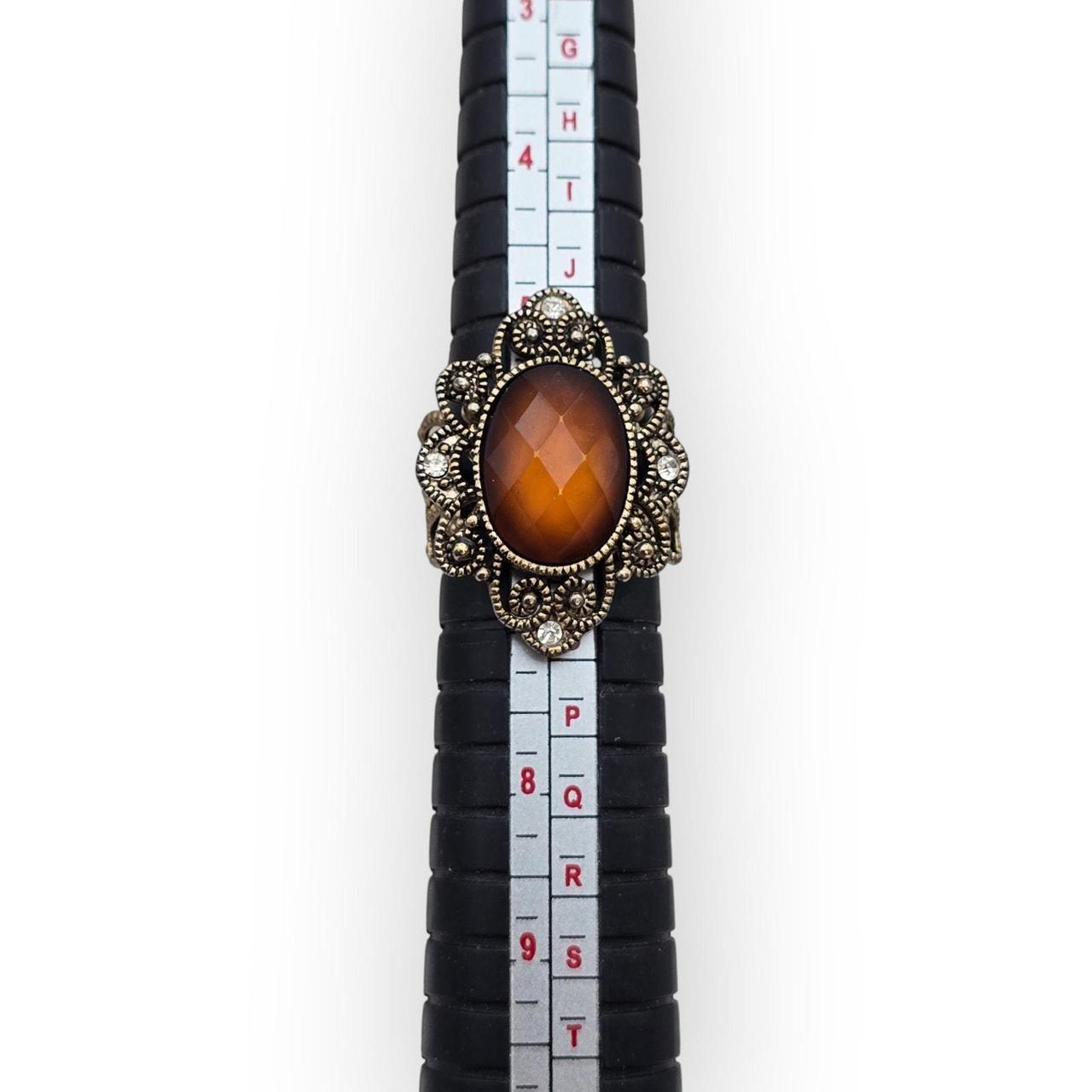 Source Unknown Women's Ring - Brown – Amber Brown… - image 8