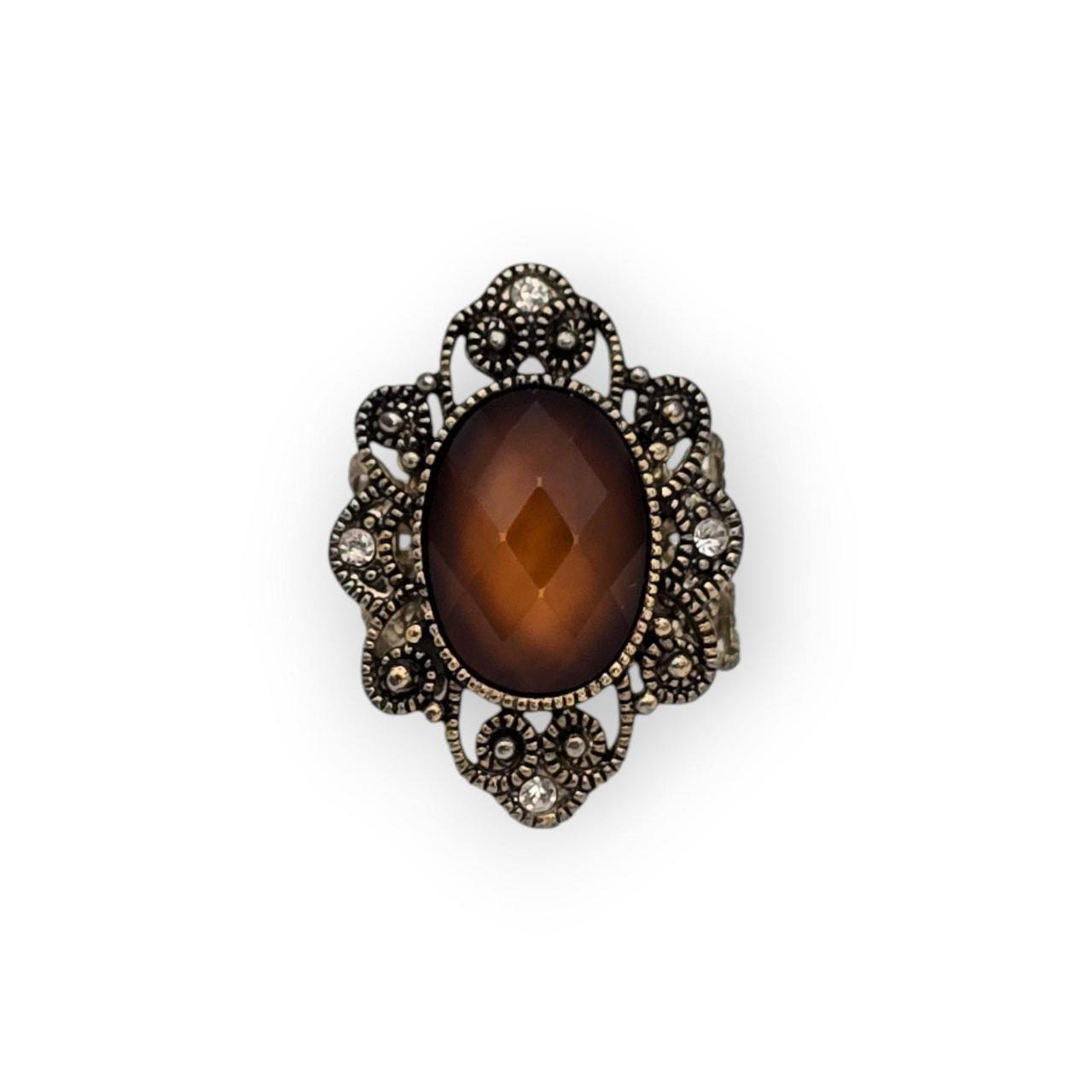 Source Unknown Women's Ring - Brown – Amber Brown… - image 4