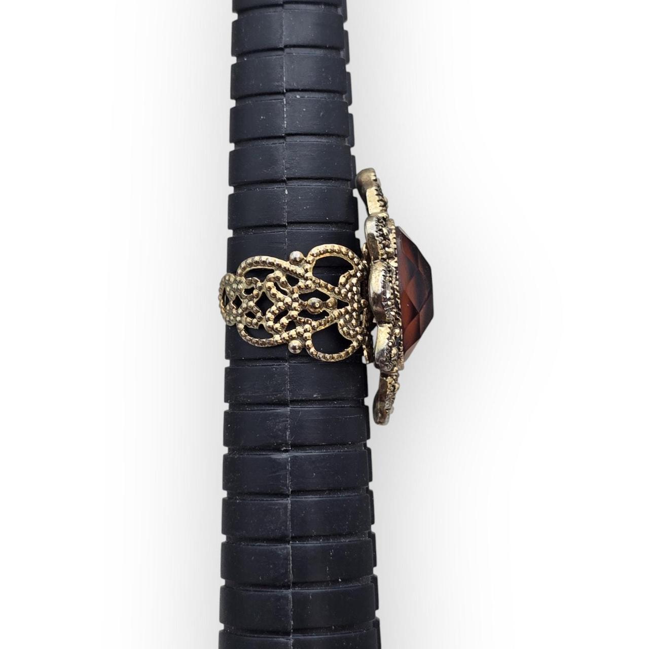 Source Unknown Women's Ring - Brown – Amber Brown… - image 6