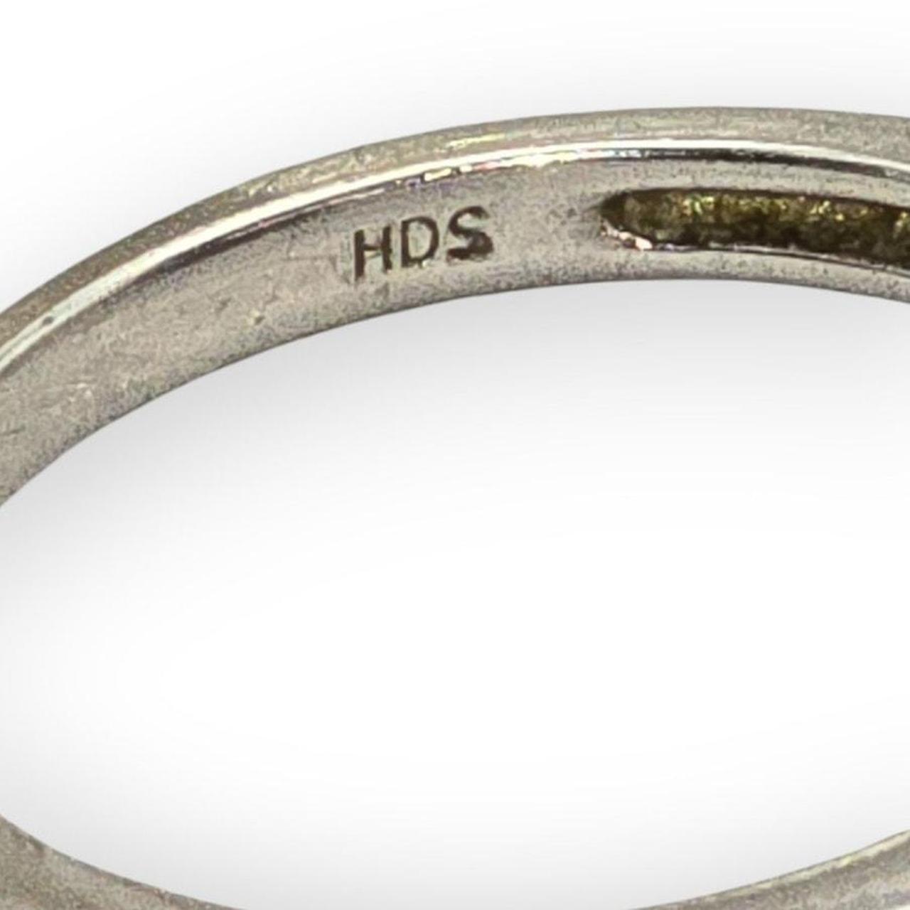 Preloved Women's Ring - Red/Silver – Ruby & Diamo… - image 5