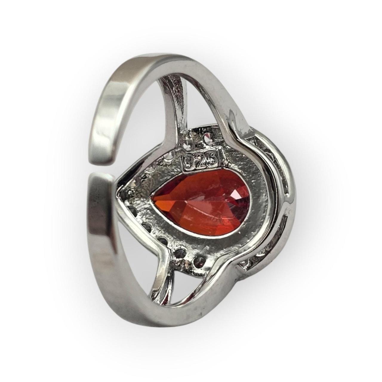 Source Unknown Women's Ring - Red/Silver – Red Pe… - image 5