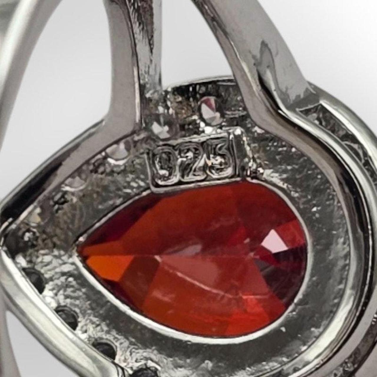 Source Unknown Women's Ring - Red/Silver – Red Pe… - image 7