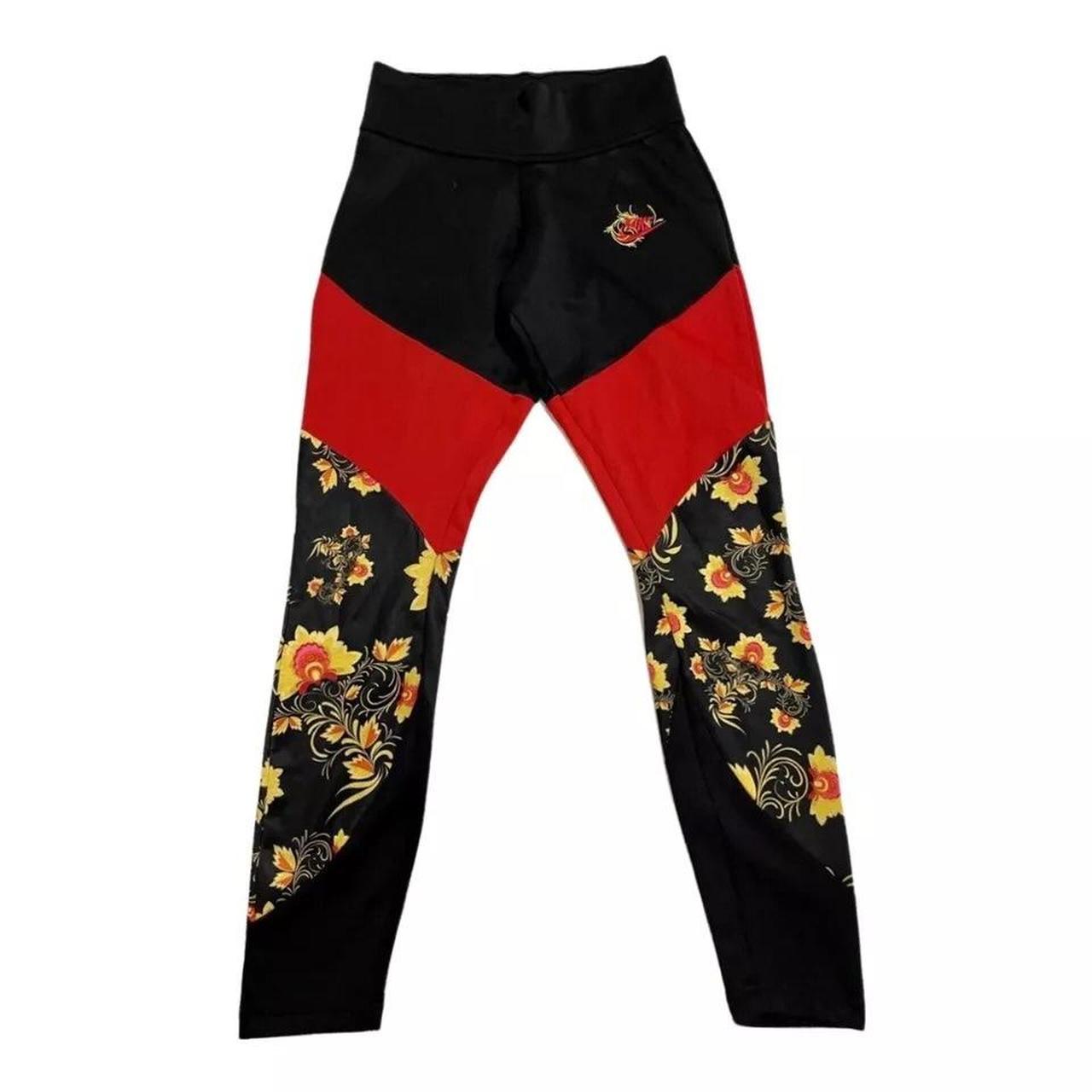 nike black floral leggings