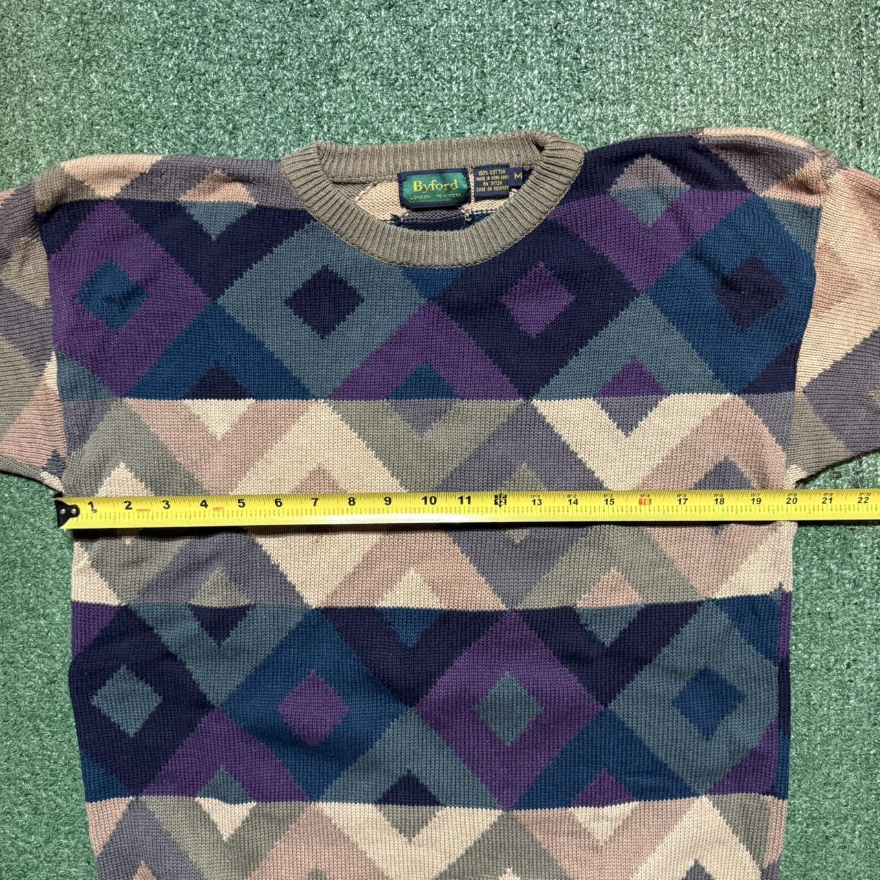 Vintage Men's Sweater - Multi - M – Vintage Byfor… - image 4