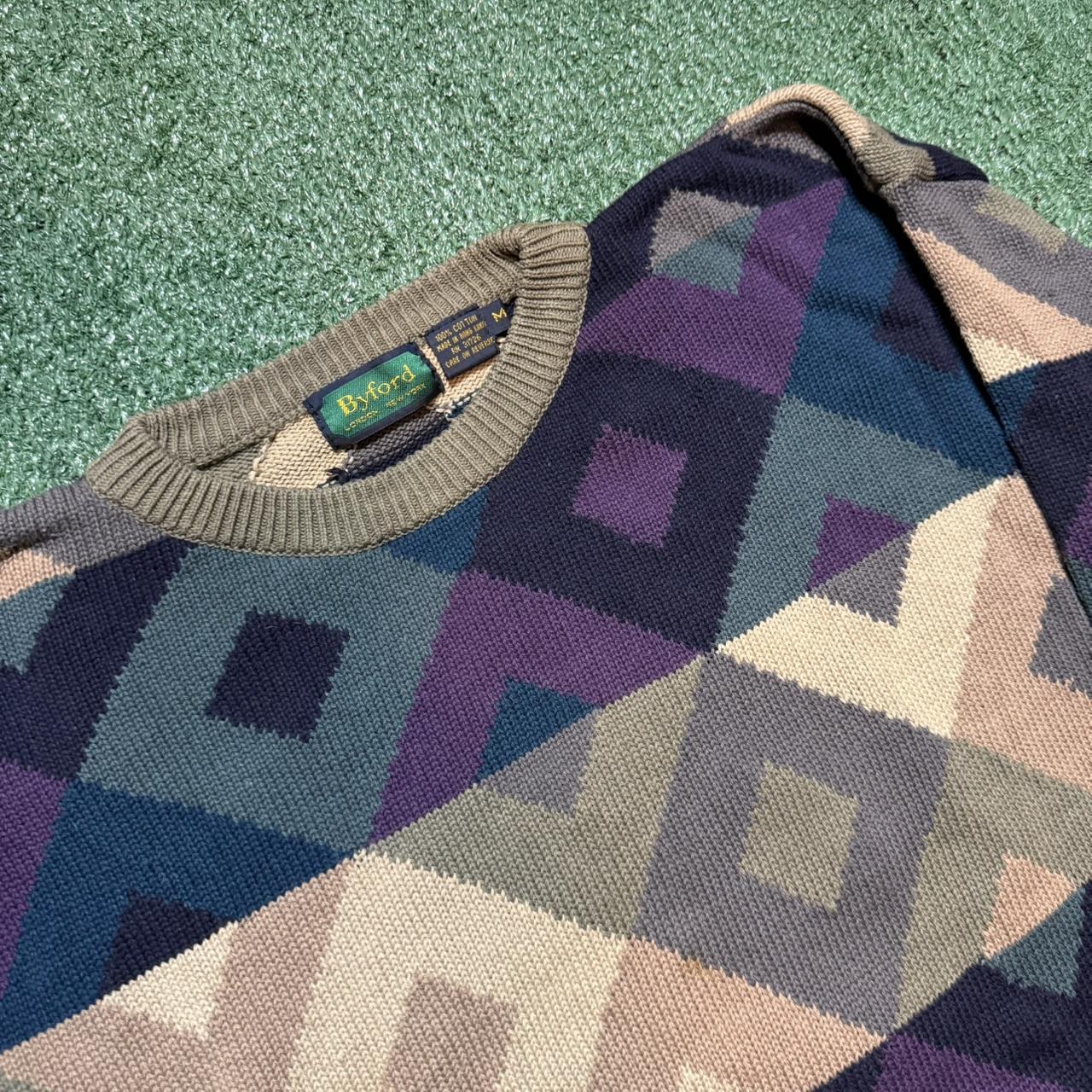 Vintage Men's Sweater - Multi - M – Vintage Byfor… - image 2