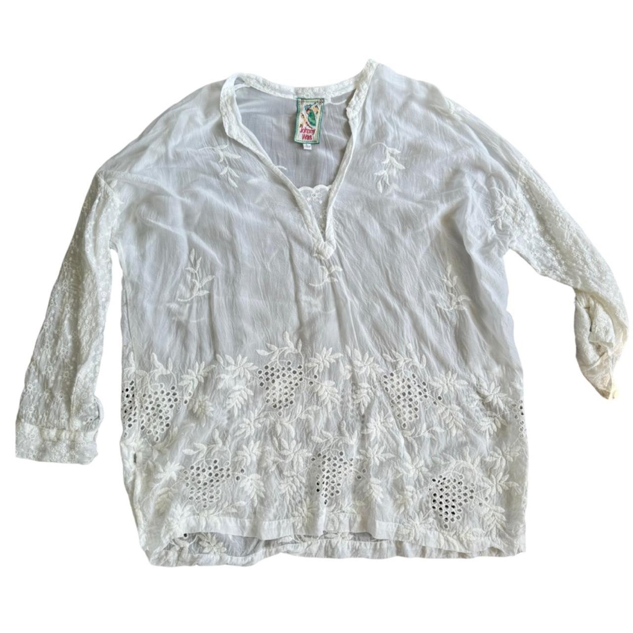 Ellie Cupro Tie Front LS Top