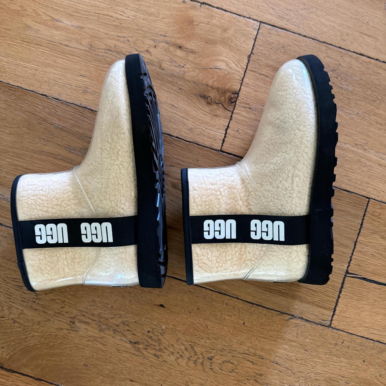 Ugg boots cream and black with to white Ugg. Depop