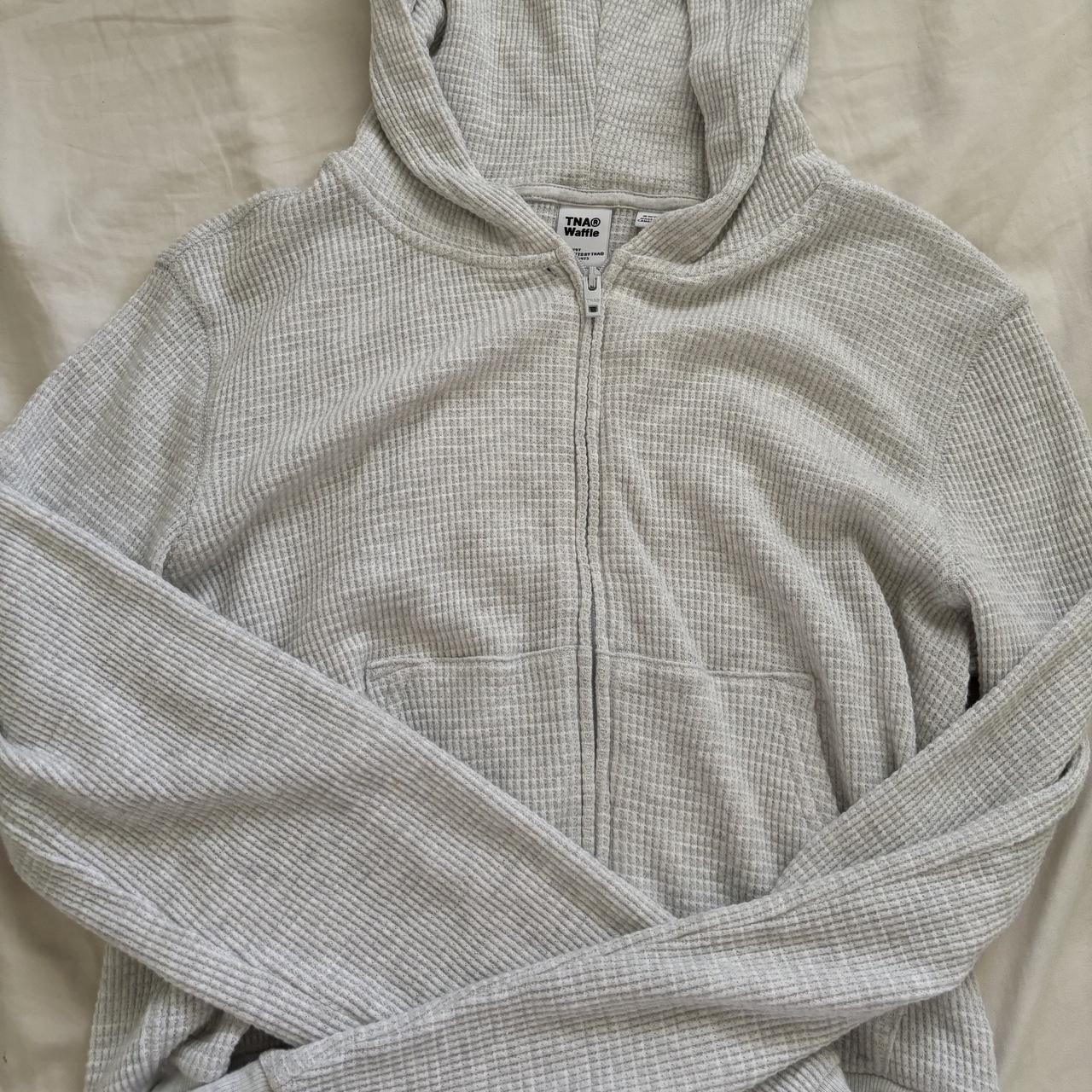 Womens Hoodie Aritzia Cropped Zip Up Hoodie Aritzia Tna Waffle Zip