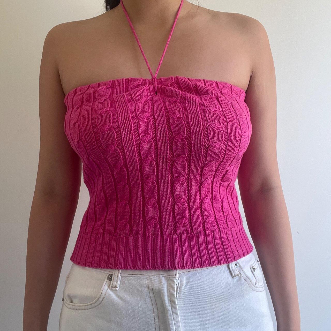 RALPH LAUREN Vintage Cable Knit Tube Top **EXTREMELY | Depop