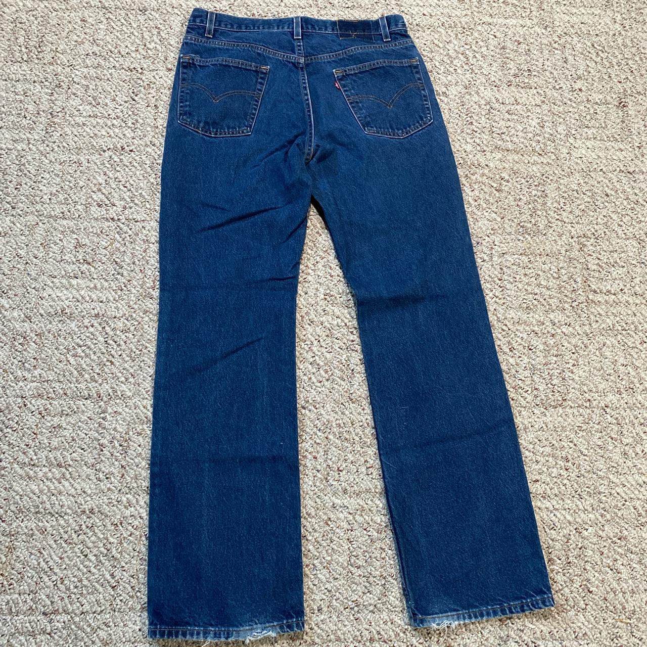 vintage levi’s 517 boot cut denim blue jeans made... - Depop