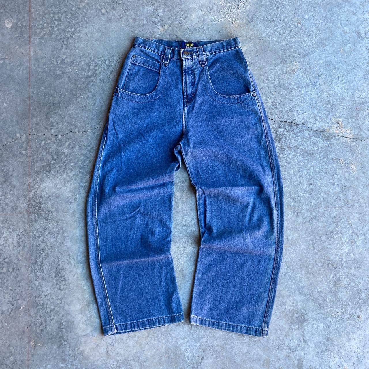 vintage y2k jnco style utility deep pocket baggy... - Depop