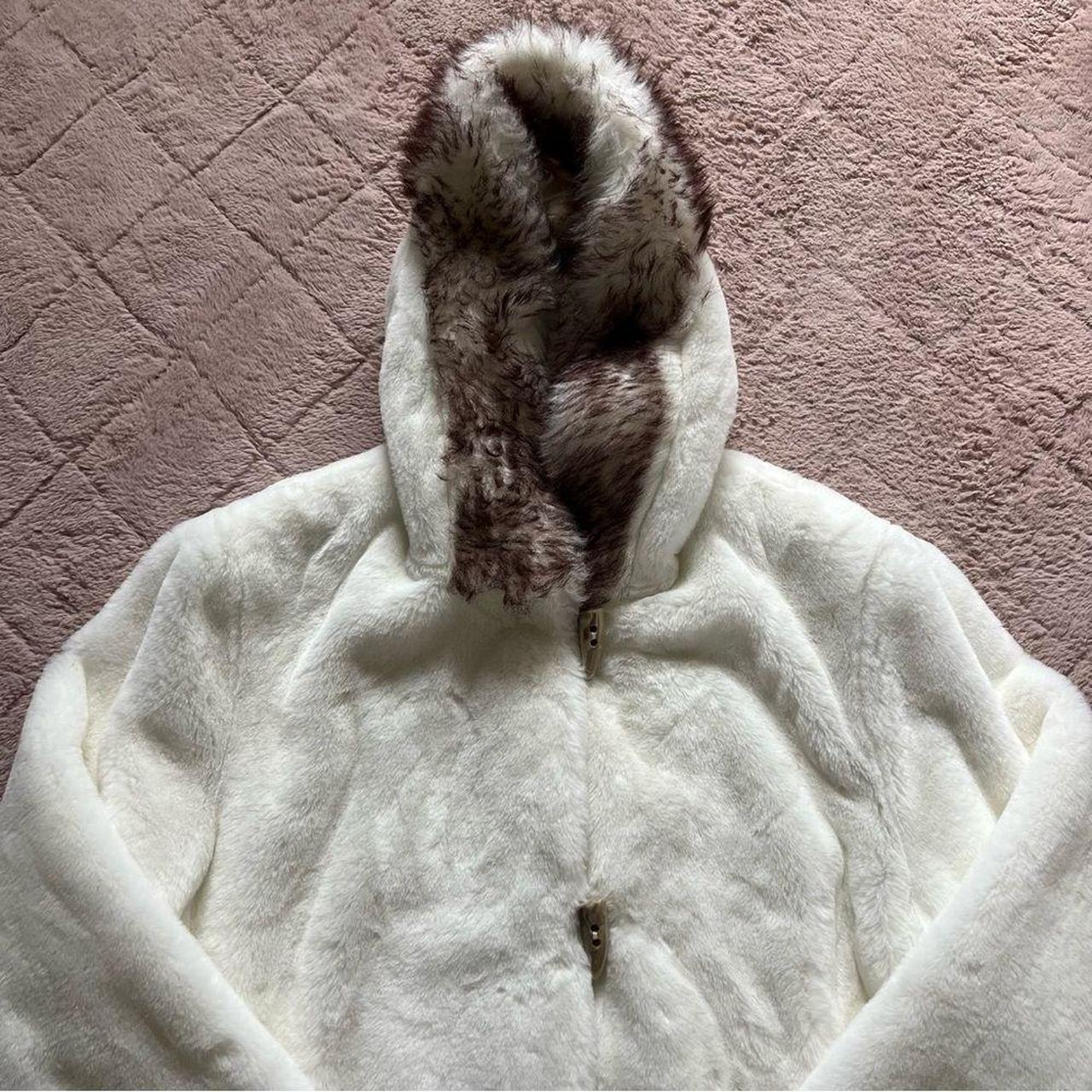 Vintage Nuage shops XL hooded faux fur coat