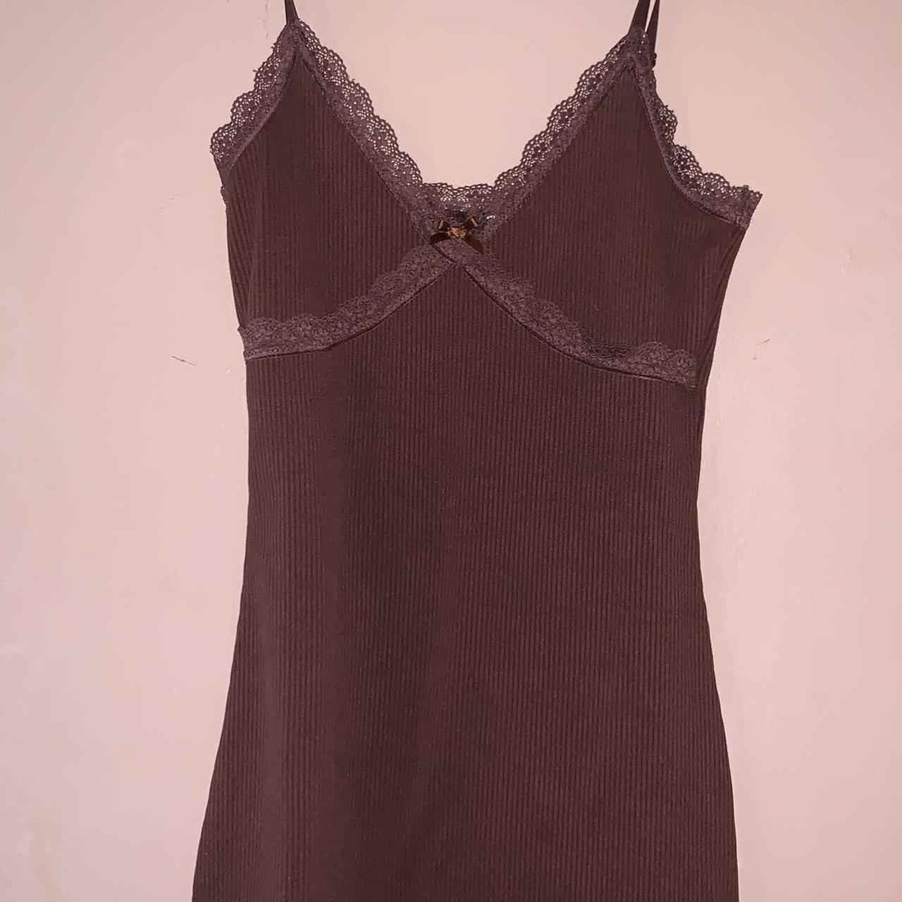 Brown Bodycon Dress -only worn once -Size M -From H... - Depop