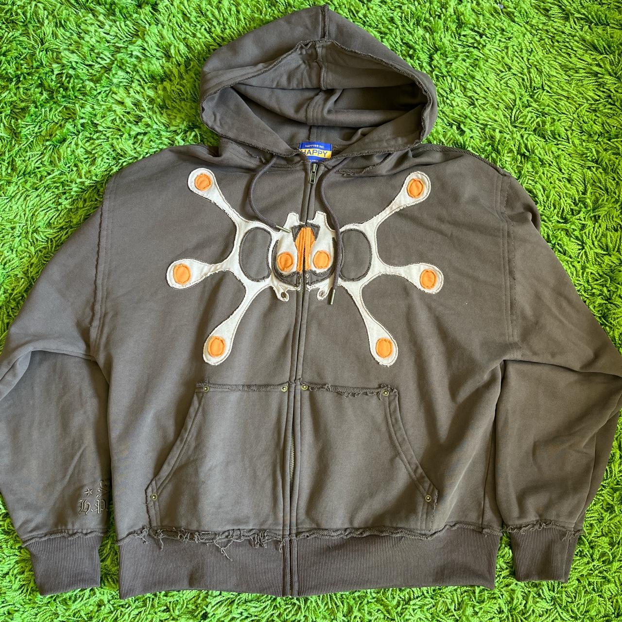 HAPPY99 Angel99 Zip Hoodie Brown/Orange | bumblebeebight.ca