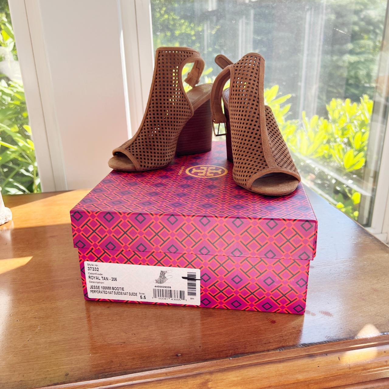 Tory authentic Burch open toe booties