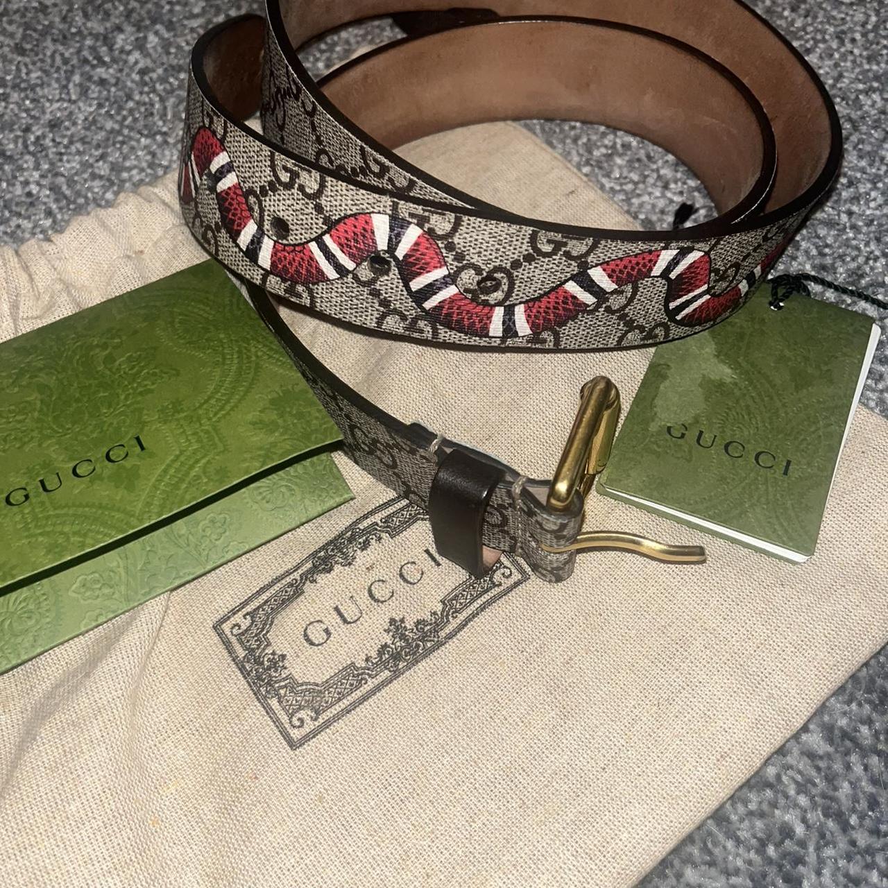 Mens Gucci snake print belt , Good condition only...