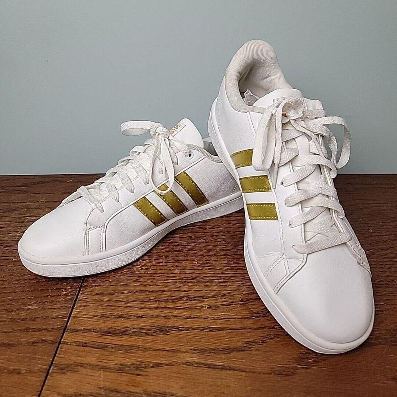 Adidas Womens Neo Advantage Stripe Sneaker Cloudfoam. Depop