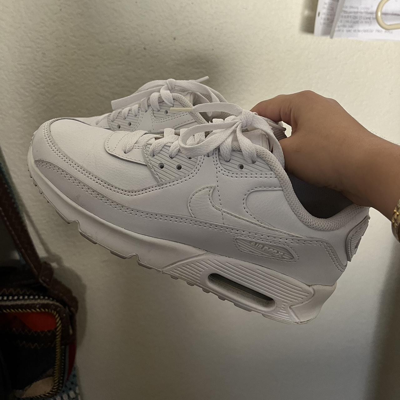 Womens white nike air max fashion trainers