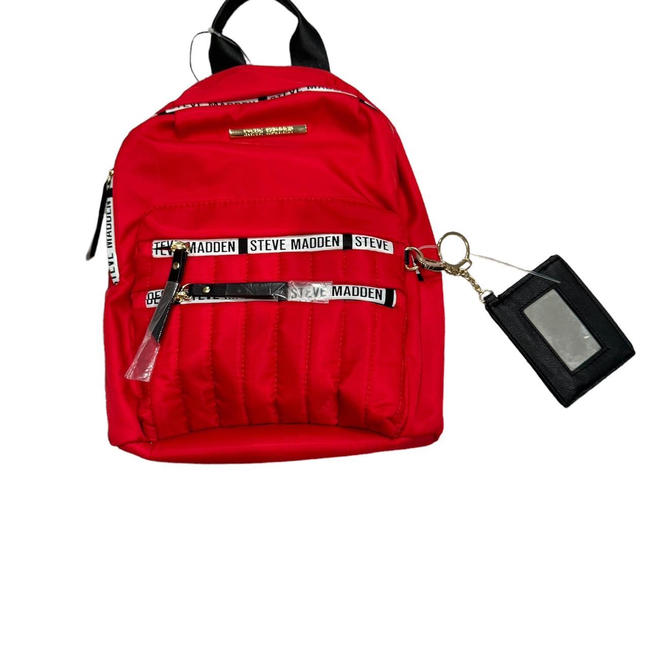 Steve madden red backpack purse online