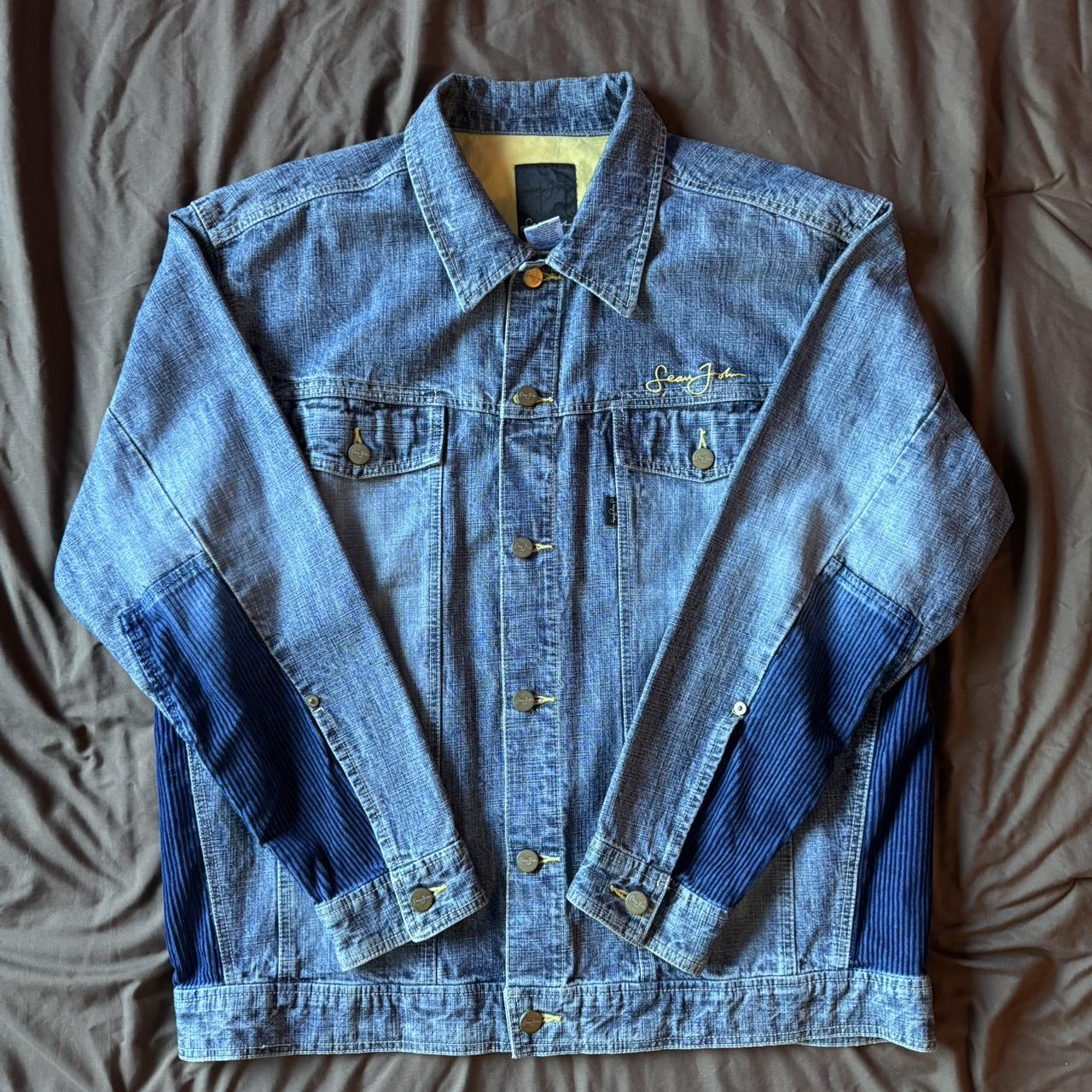 Sean John Men's Bomber Jacket Blue/Navy L – Sick Vintage Sean