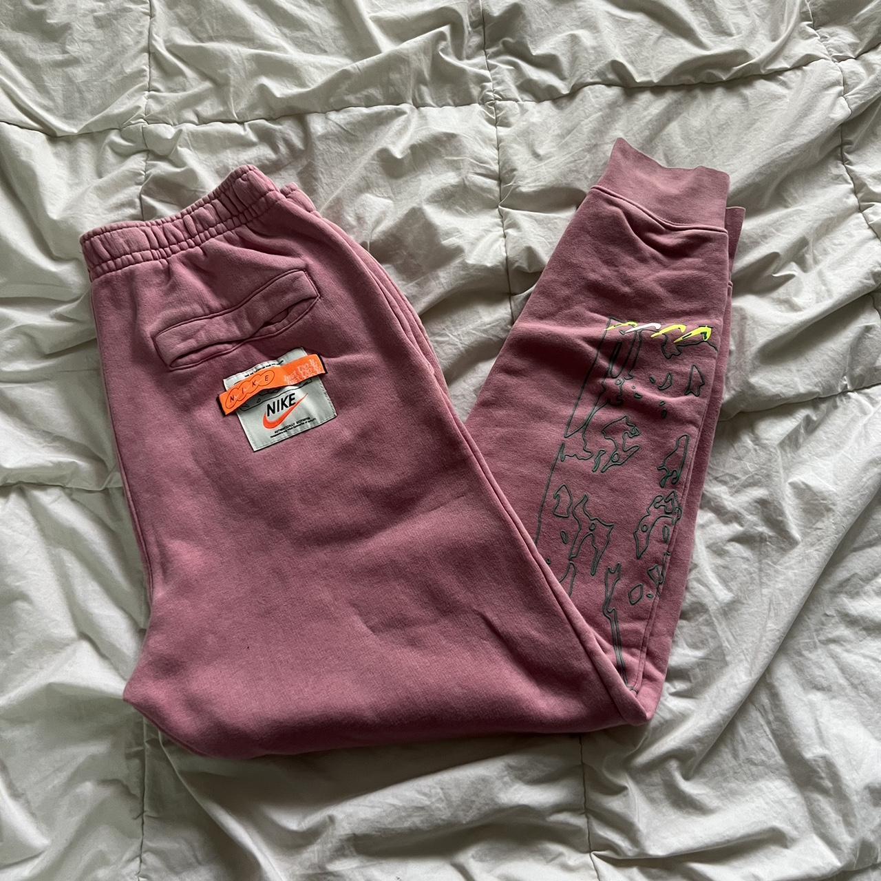 pink nike sweatpants men's