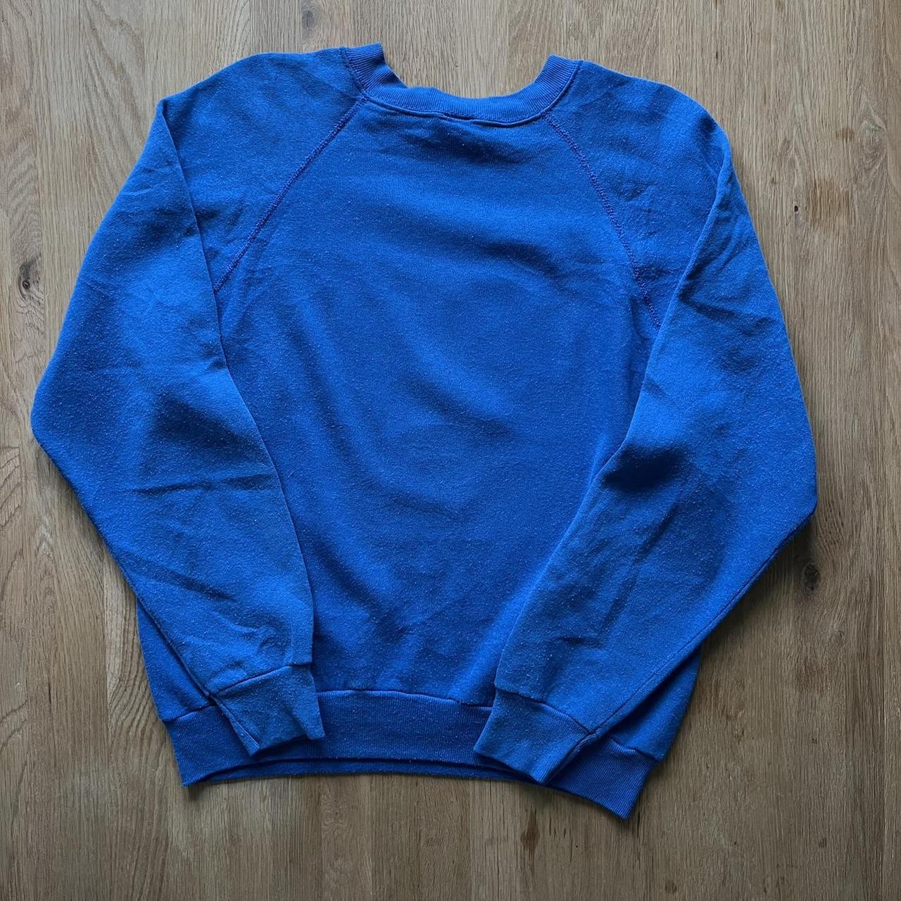 Vintage Walt Disney World Mickey Mouse Blue Jumper... - Depop