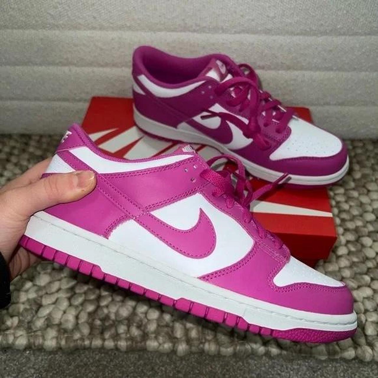 Nike dunk low active fuschia 7 women’s - Depop