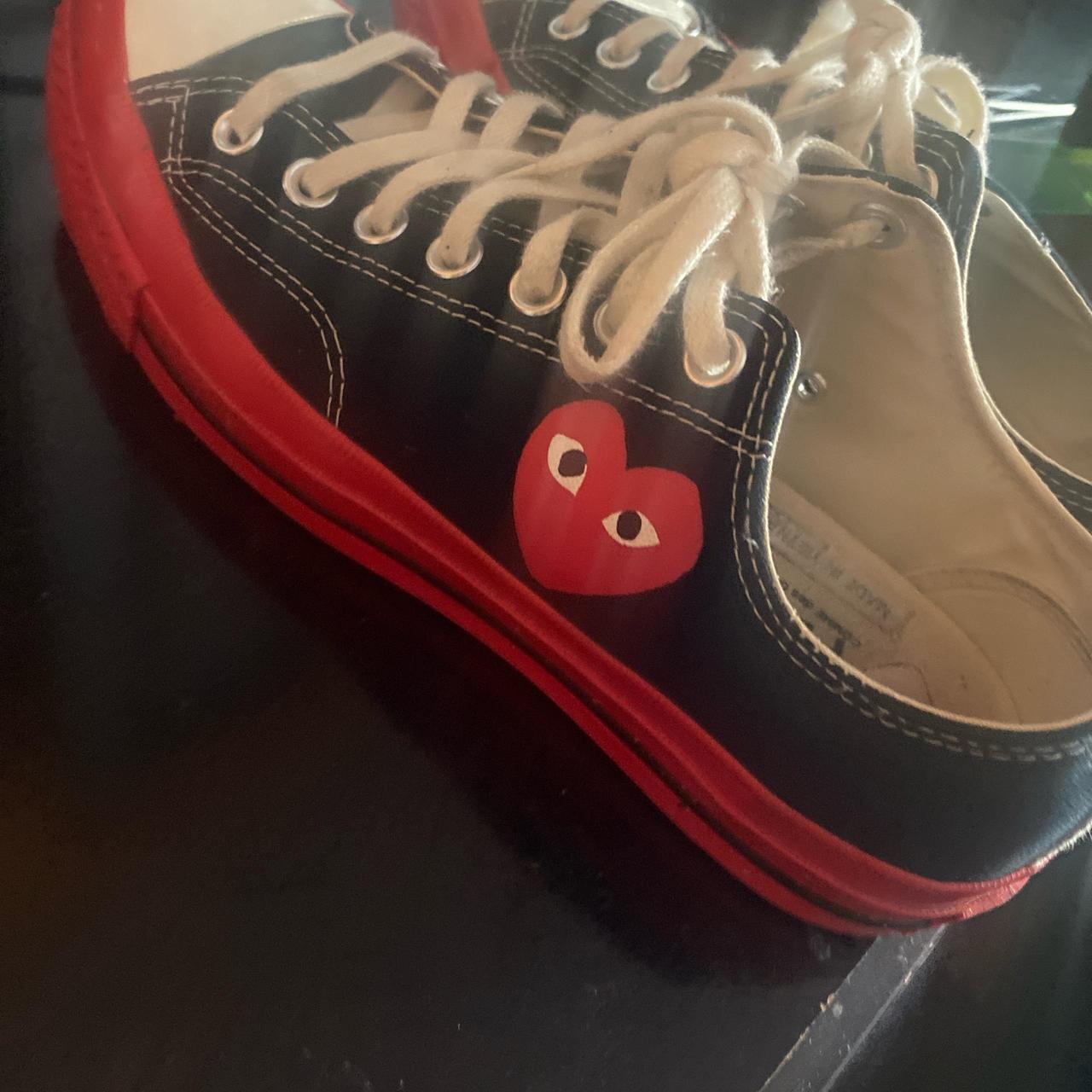 Converse comme des garcons nore fake vs real