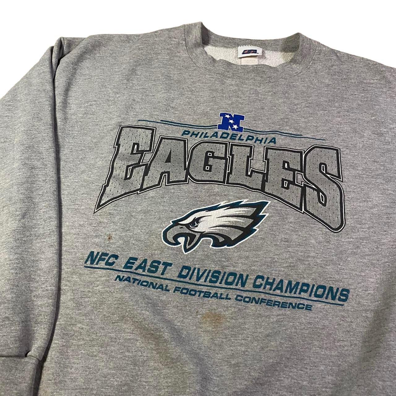 PHILADELPHIA EAGLES VINTAGE 2000'S LEE CREW SWEATSHIRT ADULT MEDIUM - Bucks  County Baseball Co.