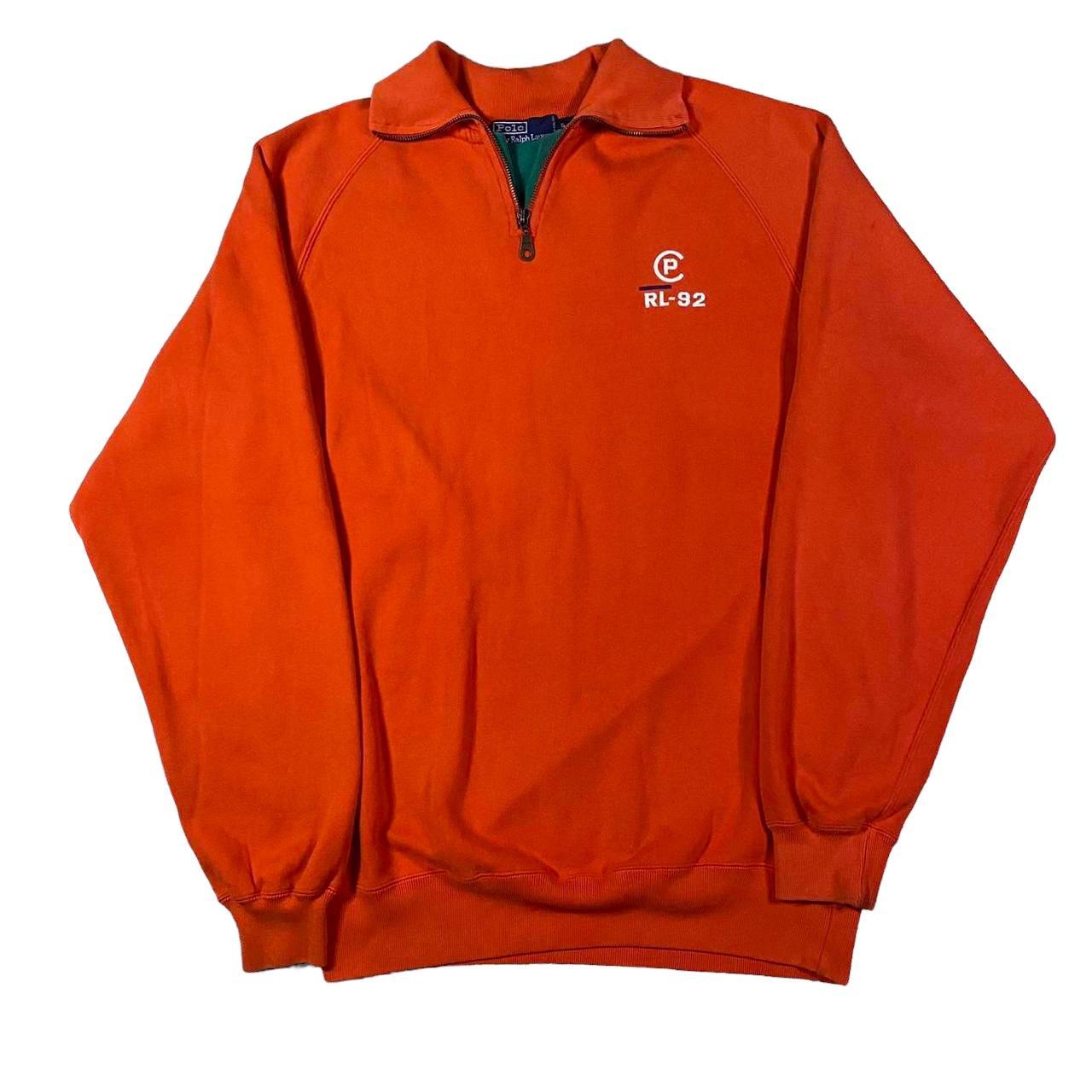 Orange discount polo sweatshirt