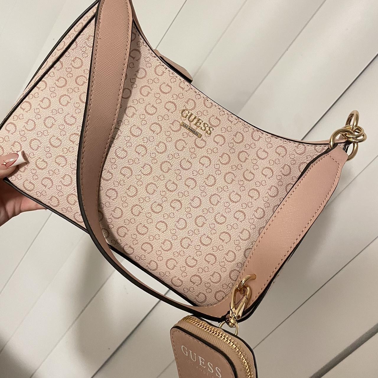 Guess rose gold crossbody bag on sale