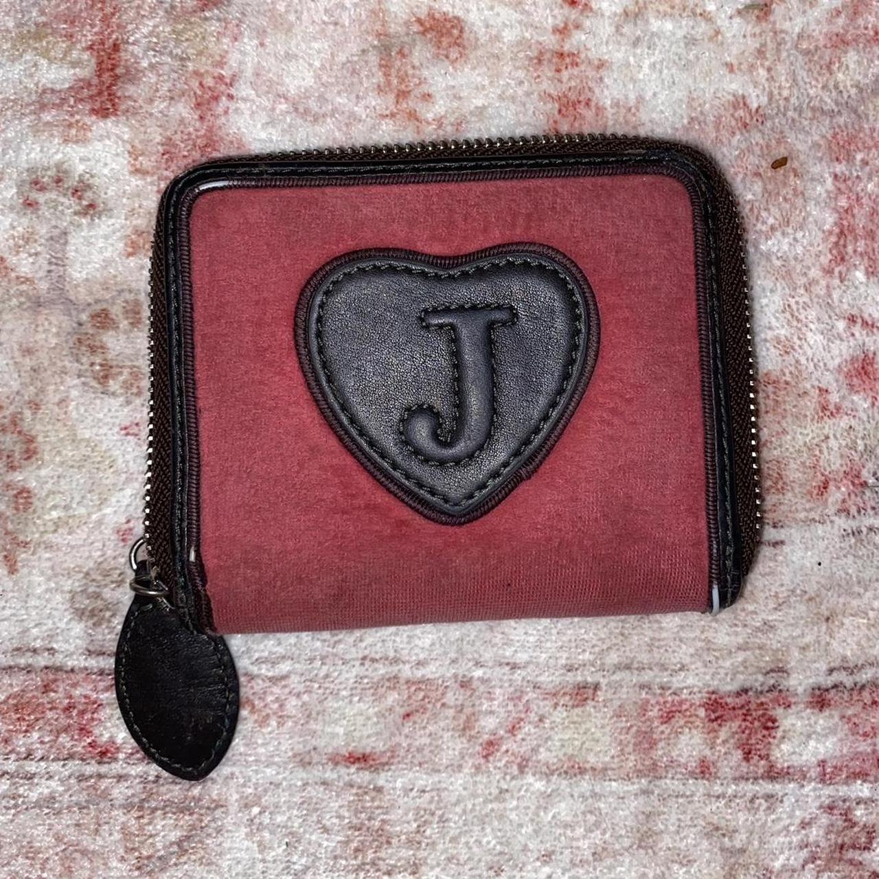 Vintage velour juicy couture top wallet