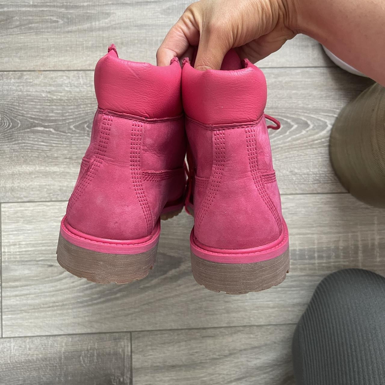 Light Pink Boots Inch Womens Pink Timberlands Hot Pink