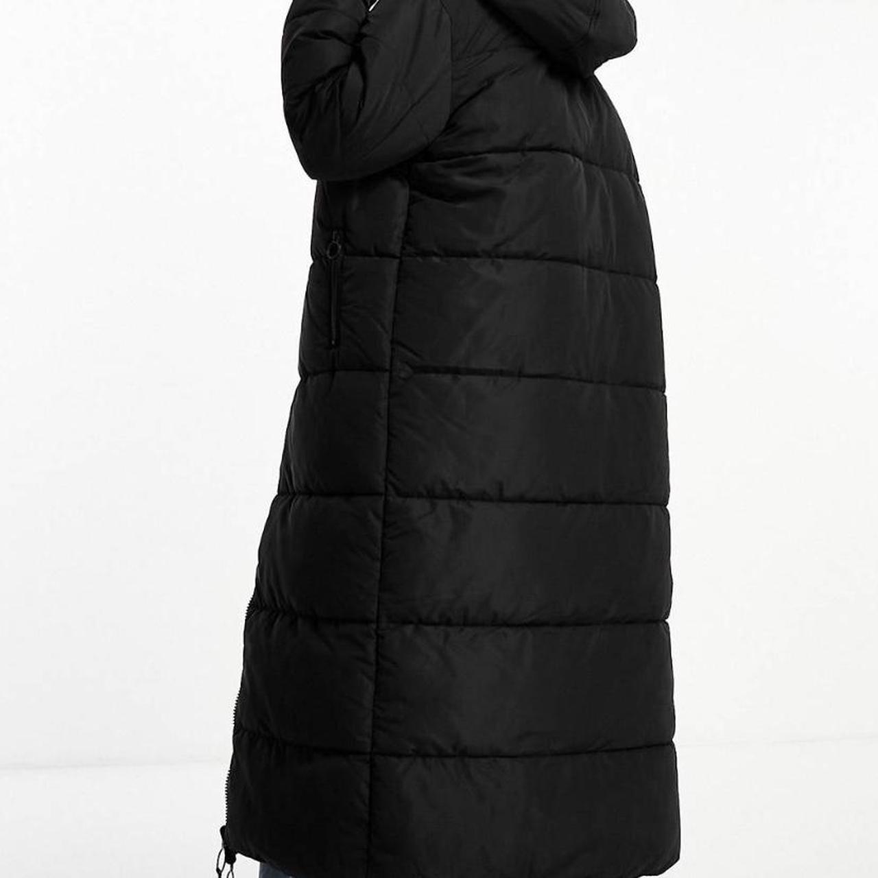 Hood Womens Gym King Coats Longline Reversible Snug Puffer Hooded