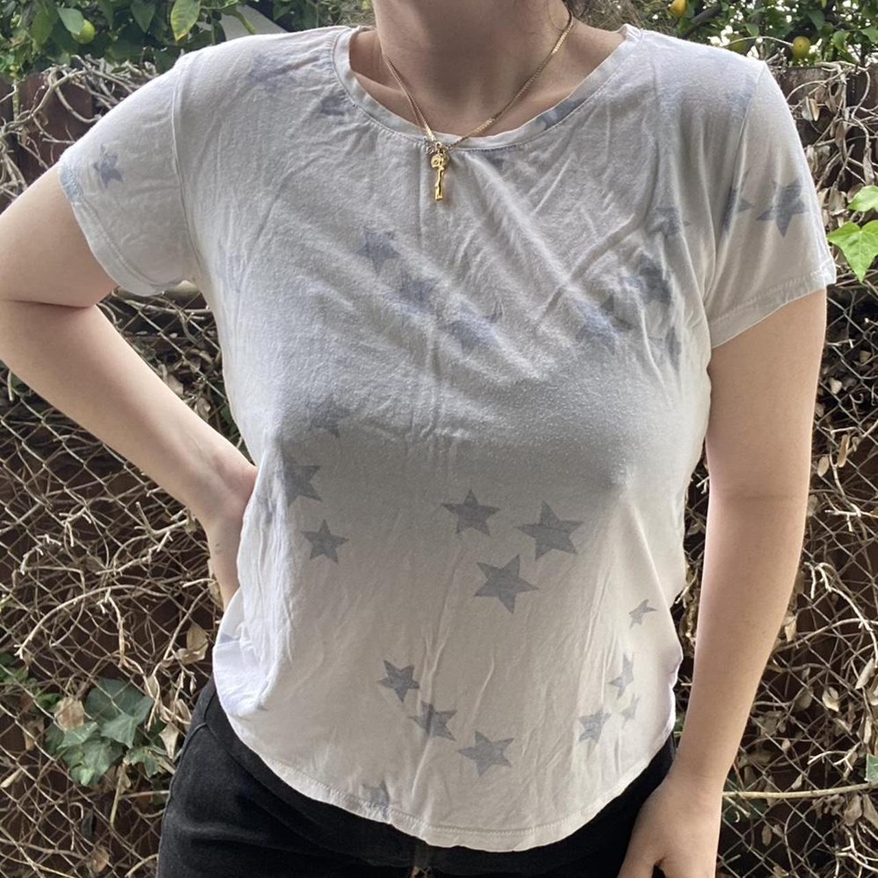 Hush Women's White and Blue T-shirt (4)