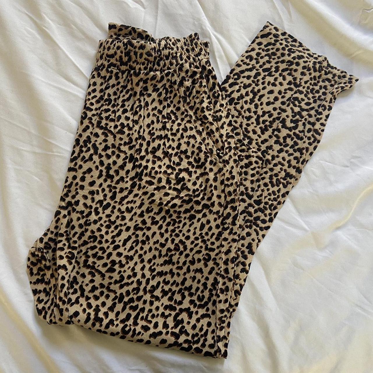 H&m 2024 cheetah pants