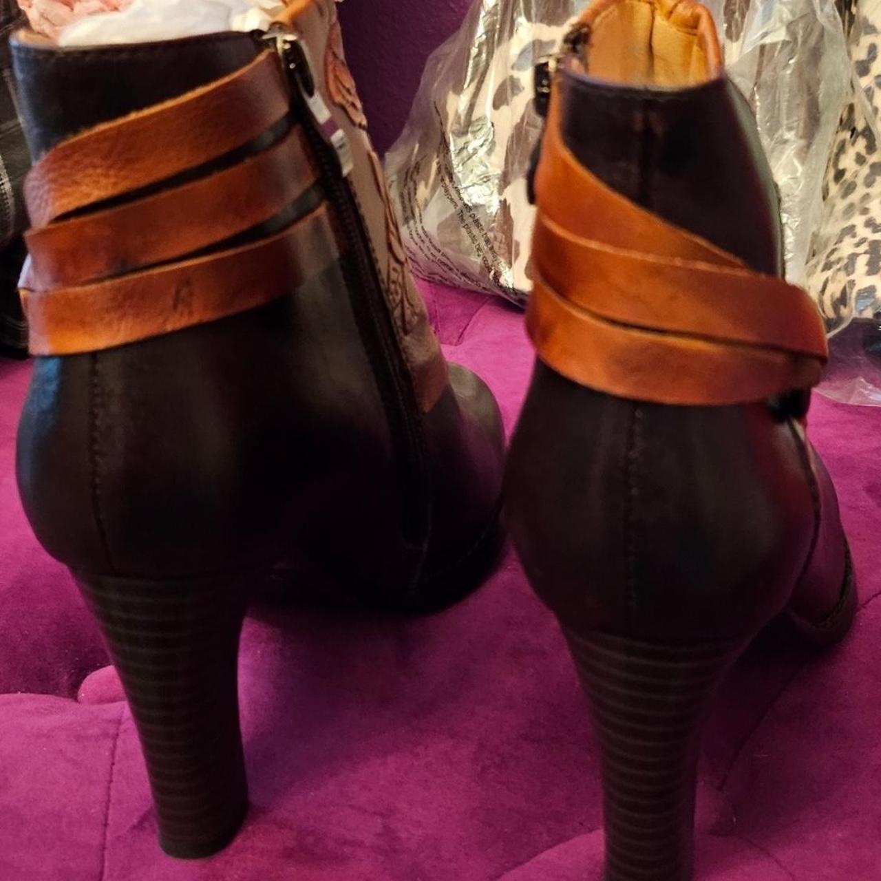 L'Artiste Spring Step Embellished flowers Lora Ankle | Depop