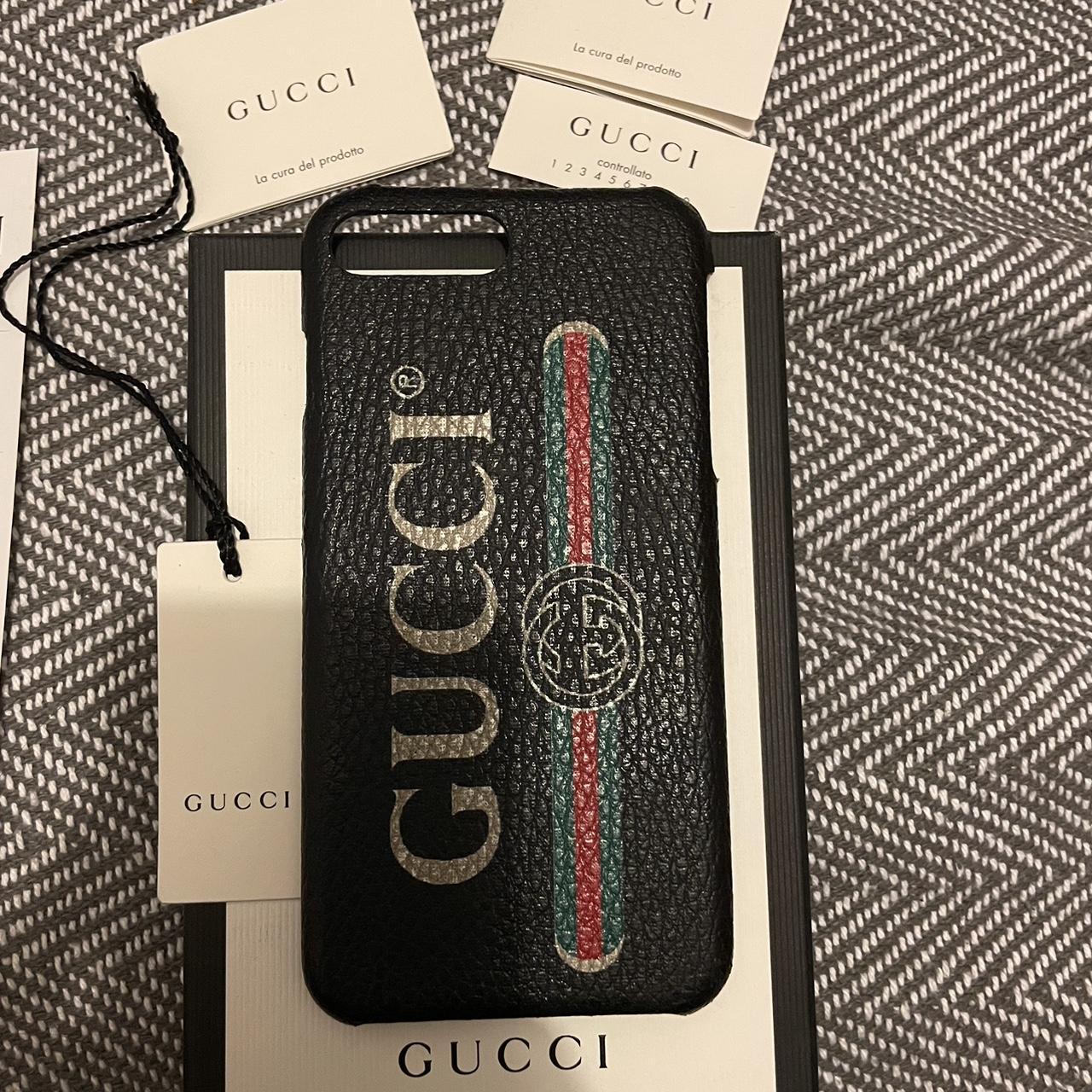 Gucci Phone Case With Tags For Iphone 8 Plus Depop