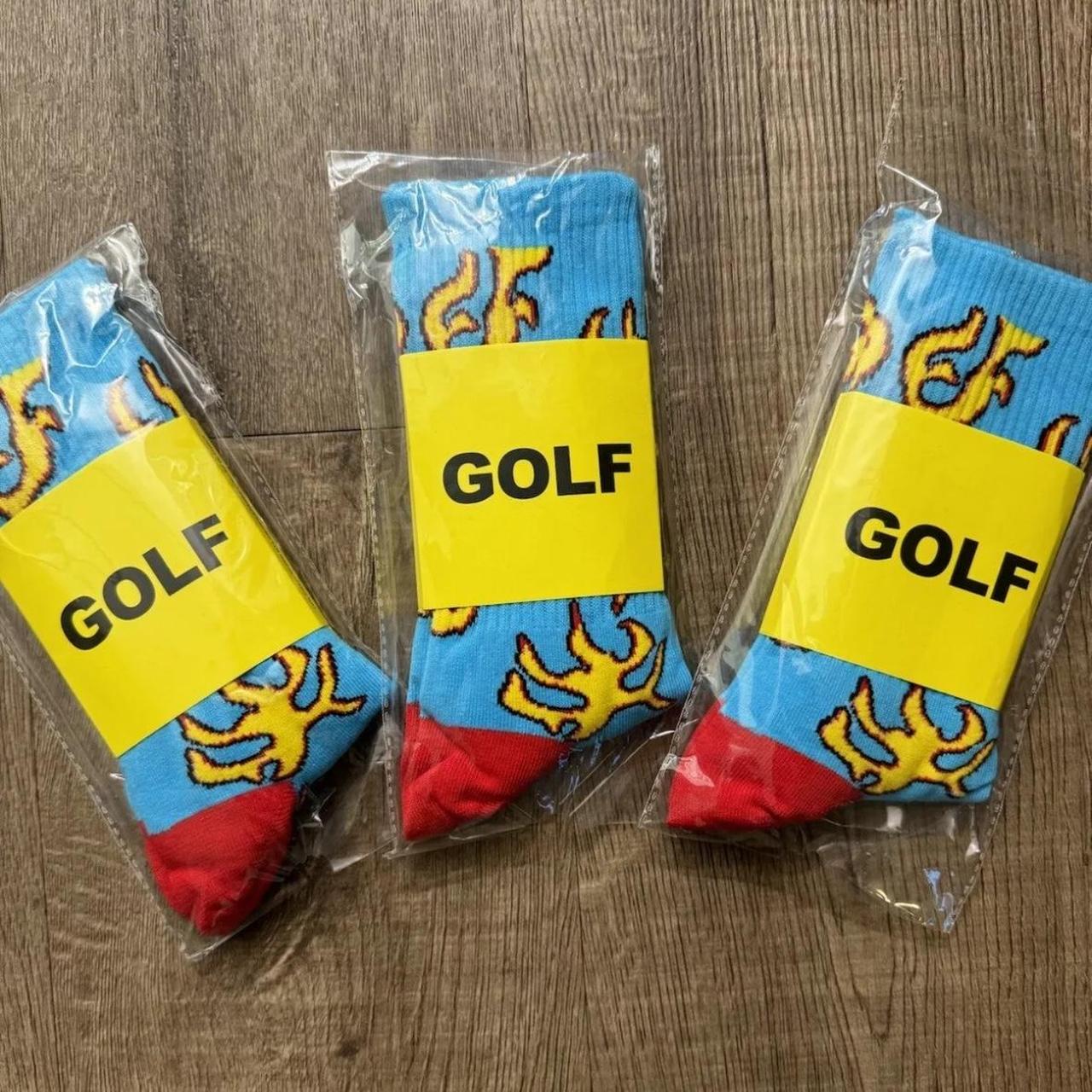NEW Tyler The Creator Blue Flame Golf Wang Socks... - Depop