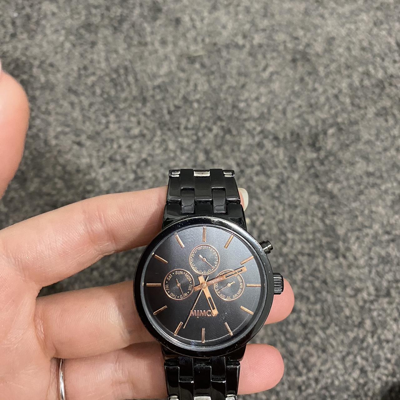 Mimco black watch Needs battery but great condition Depop