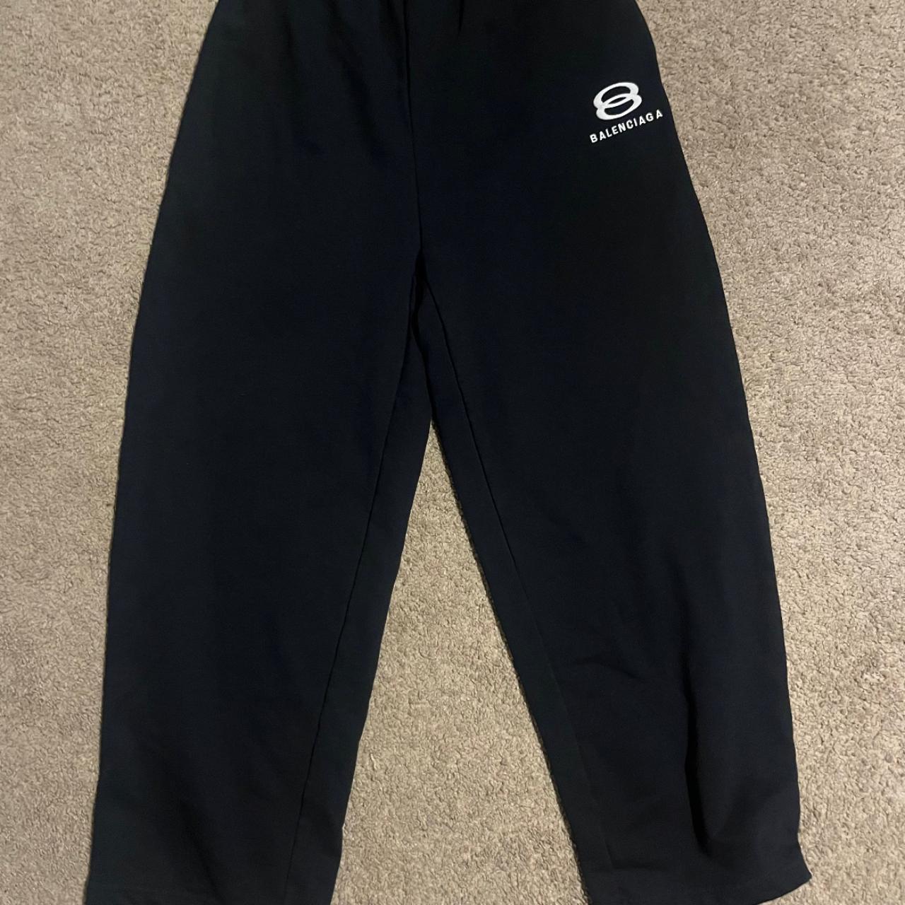 balnciaga sweat pants size m one of my favs trying | Depop