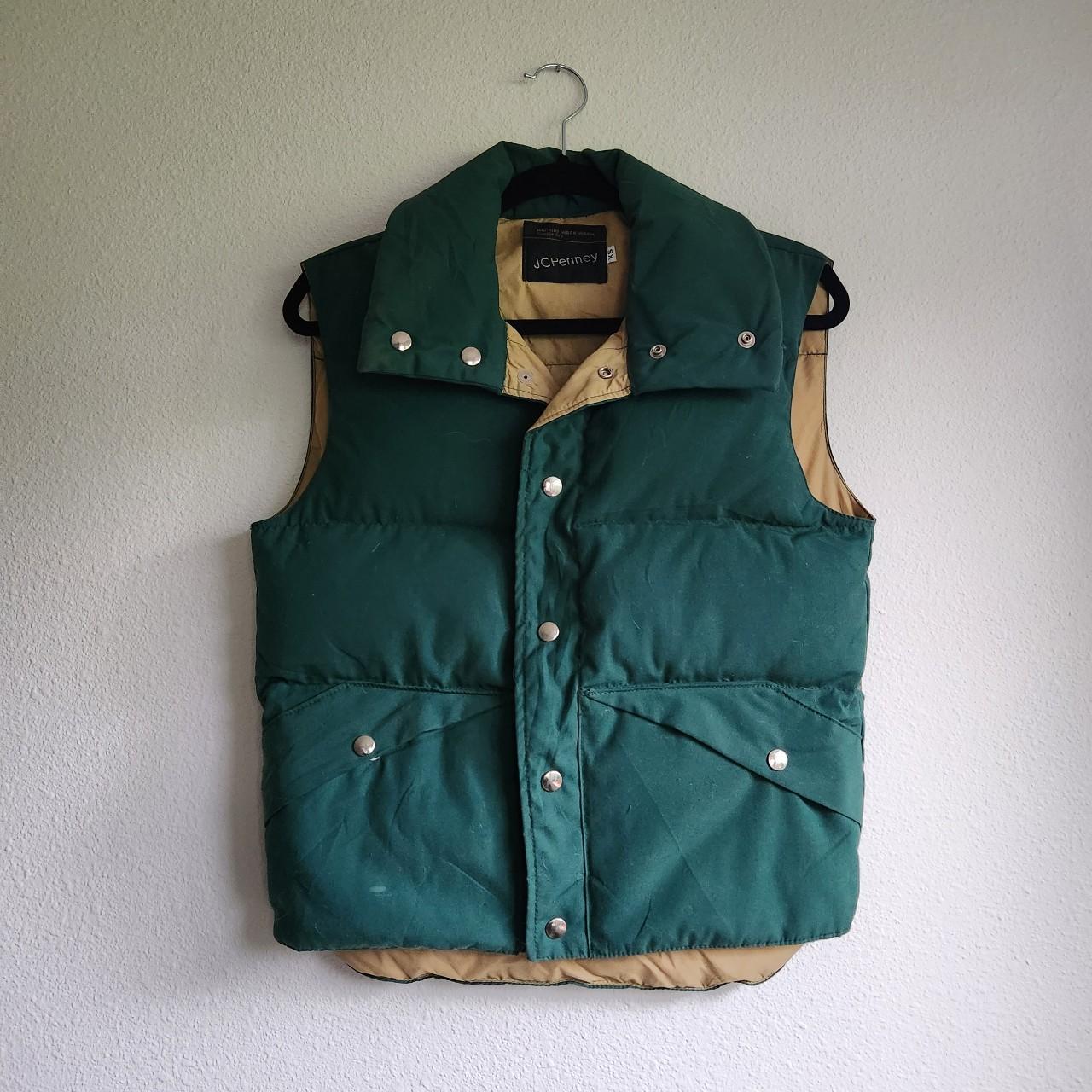 JCPenney Women's Green Gilet | Depop