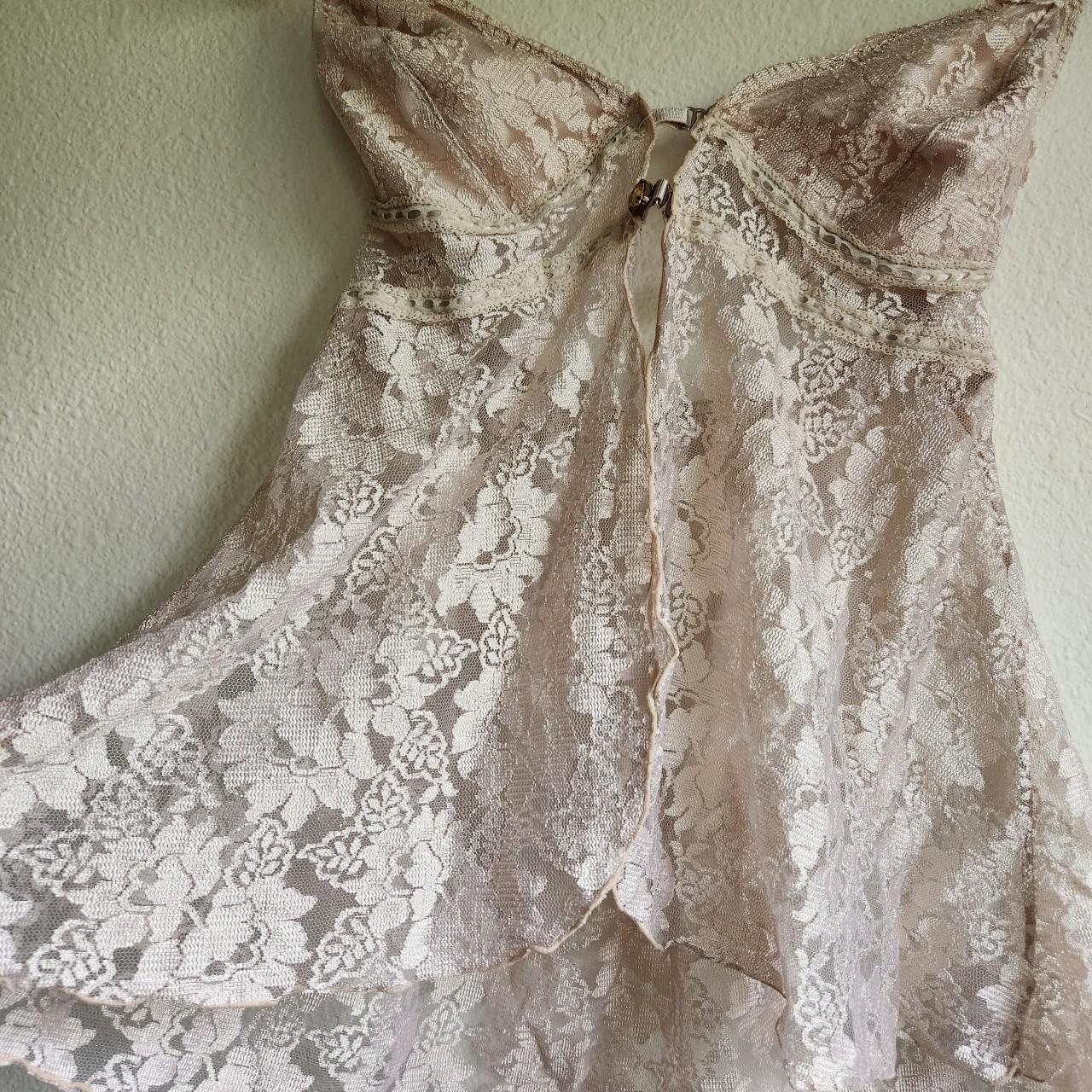 Y2k Fairy Dusty Pink Floral Lace Soft Grunge Depop