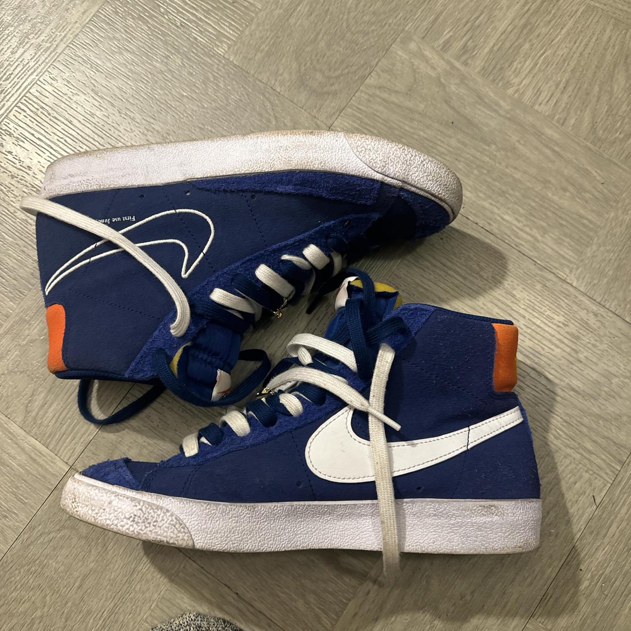 Blazer Mid '77' First Use Deep Royal Blue Size Depop