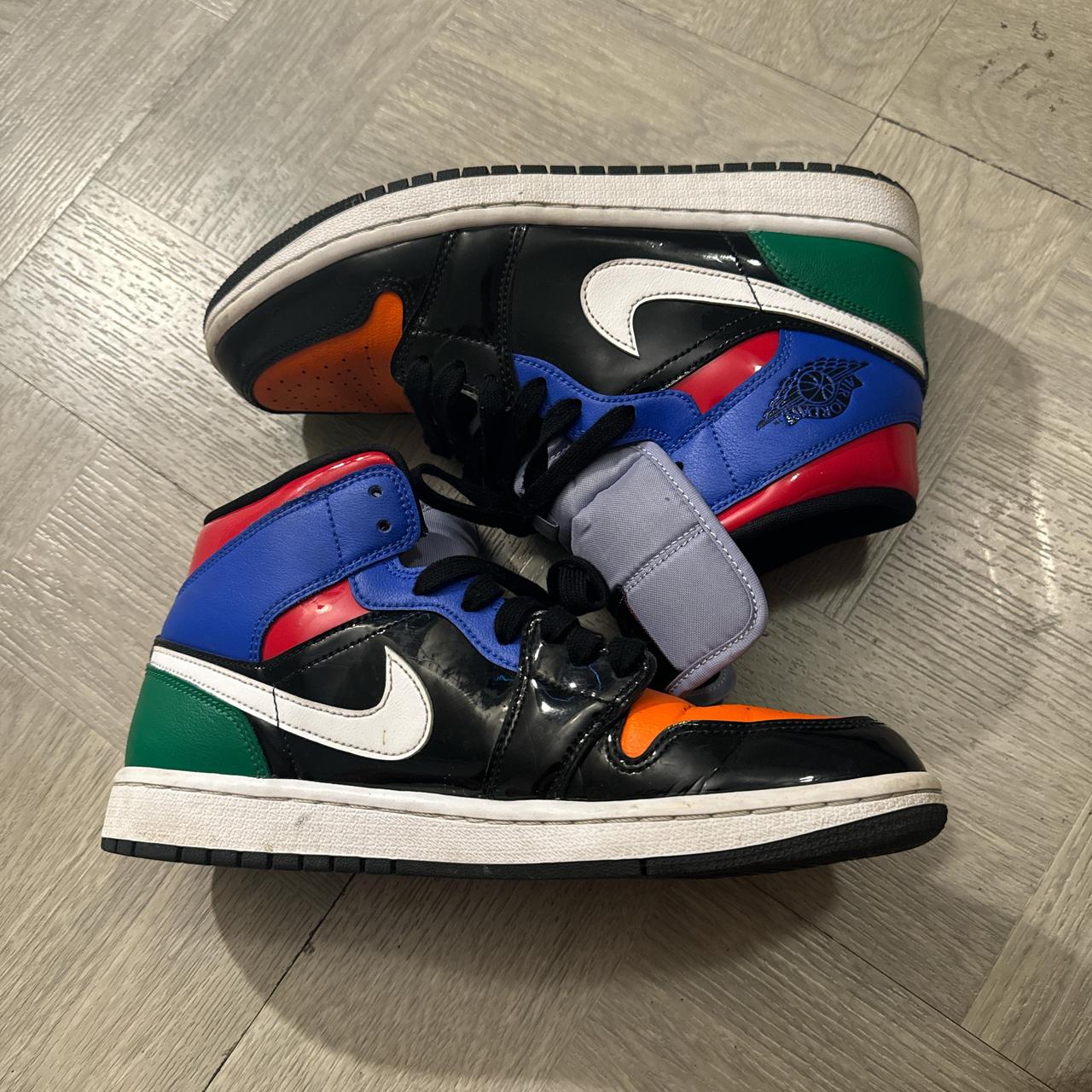 air jordan 1 mid patent multi